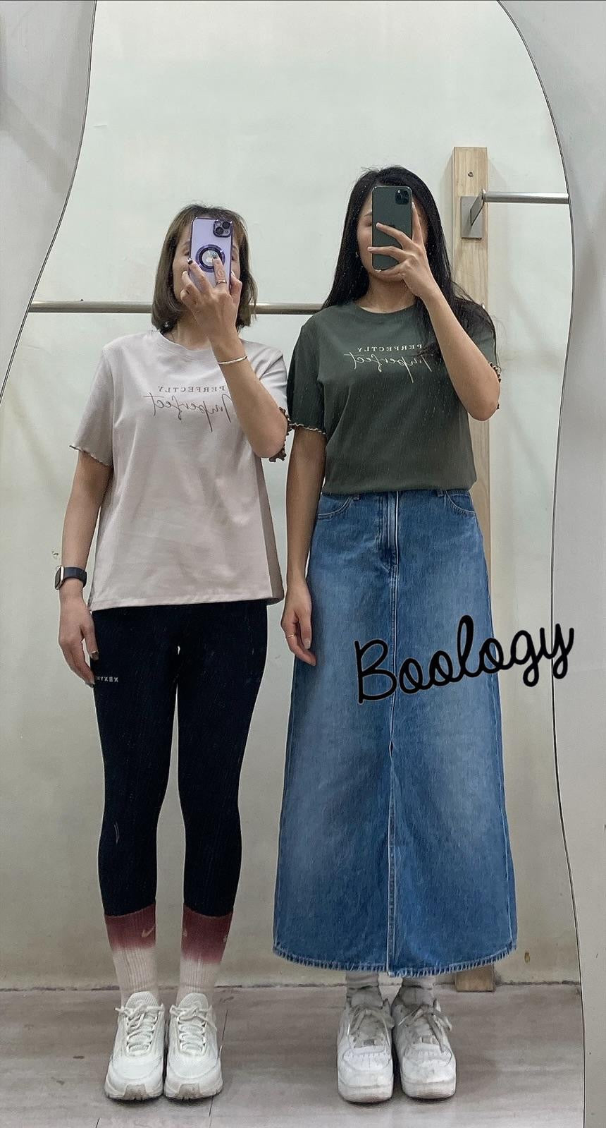 字母RUFFLE TEE