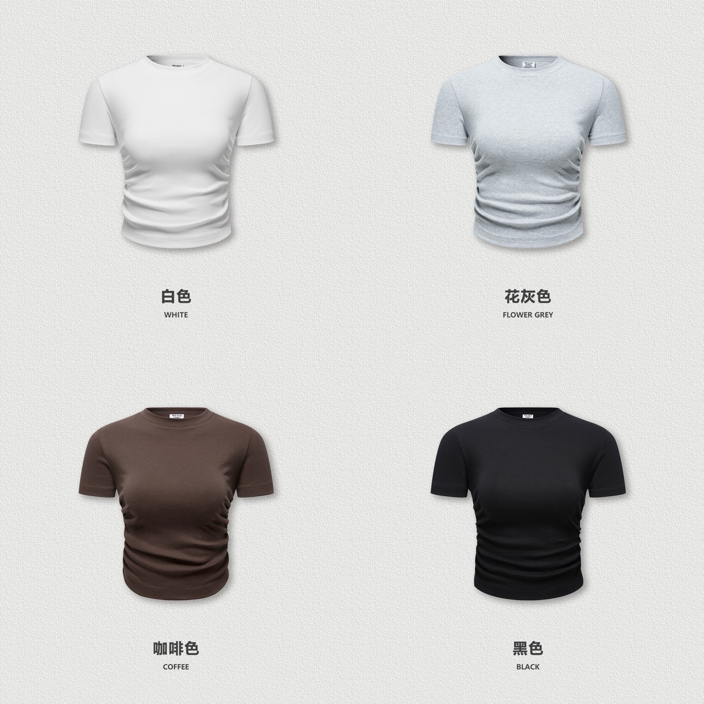 打摺 Cropped Tee
