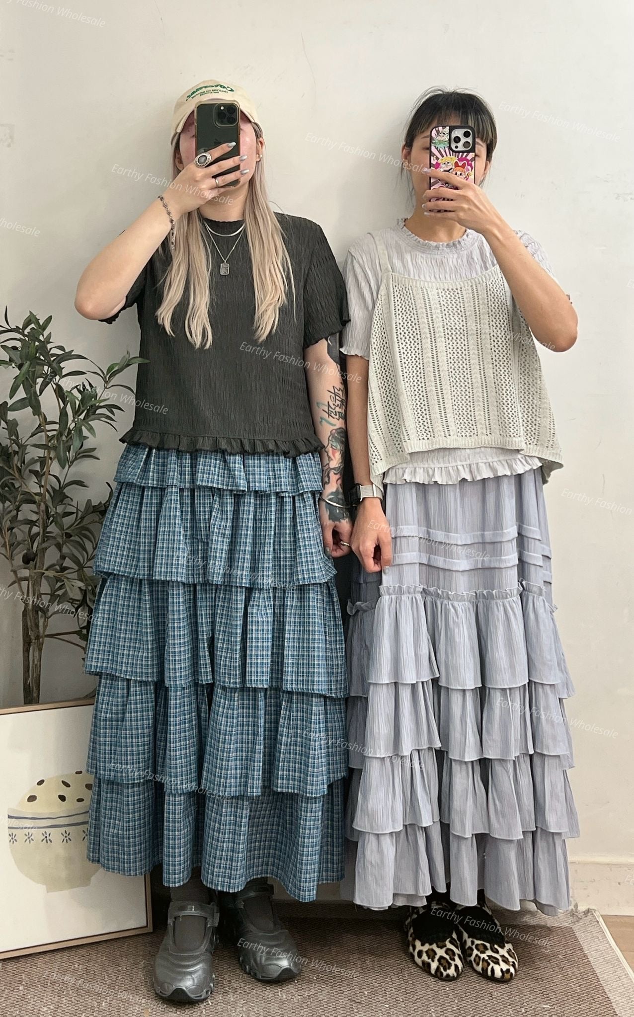 暗紋RUFFLE TOP | E21643