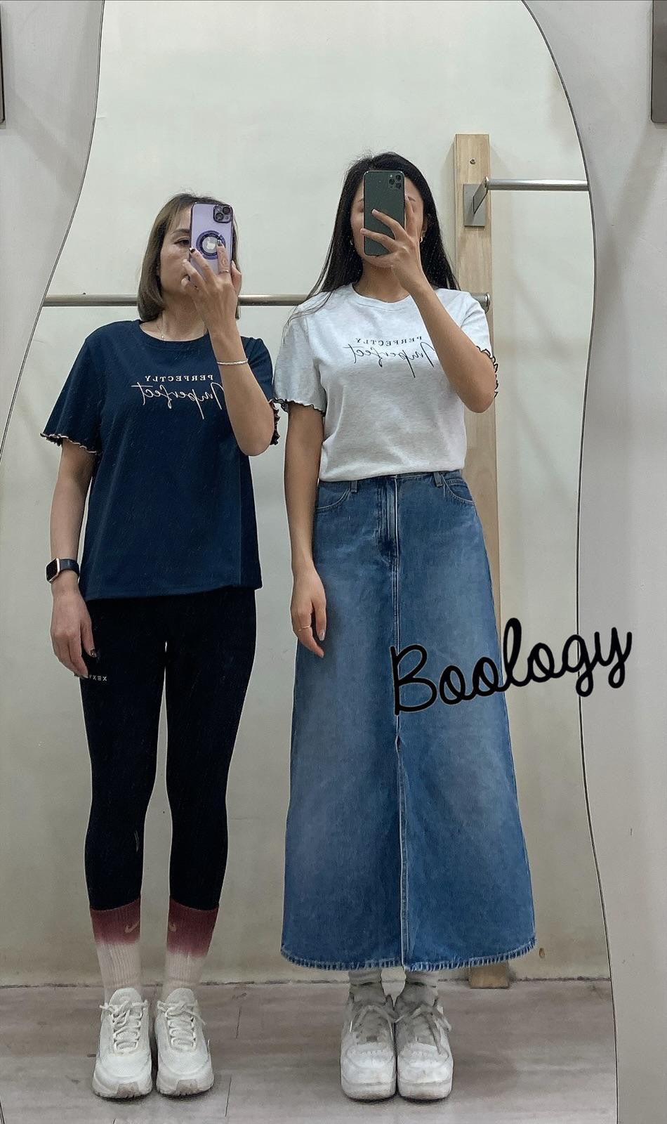 字母RUFFLE TEE
