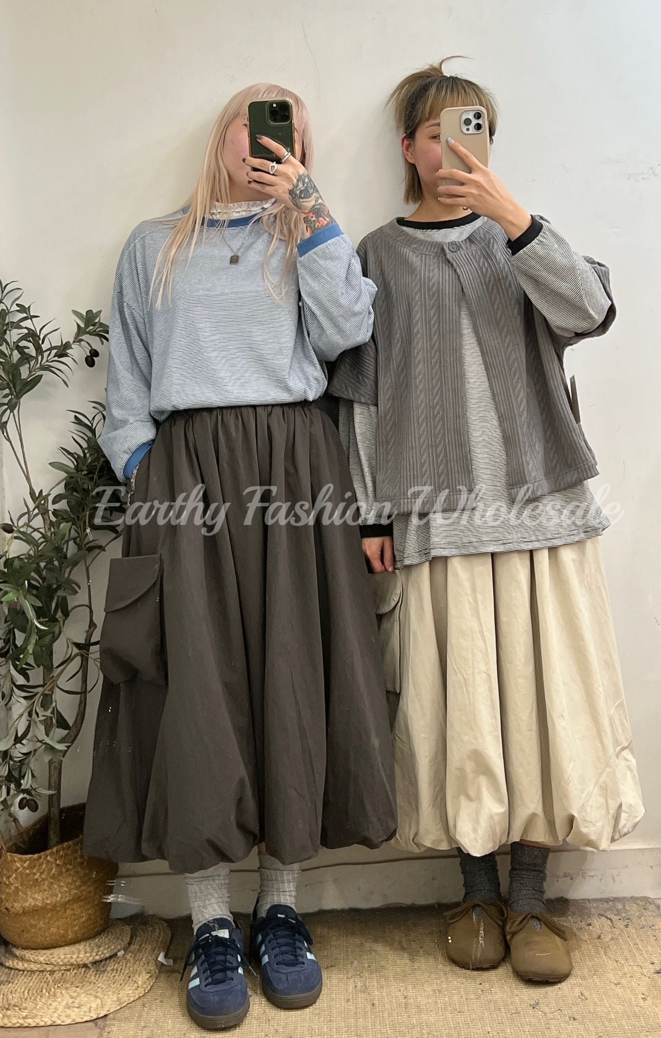 慵懶條紋上衣 | E21358