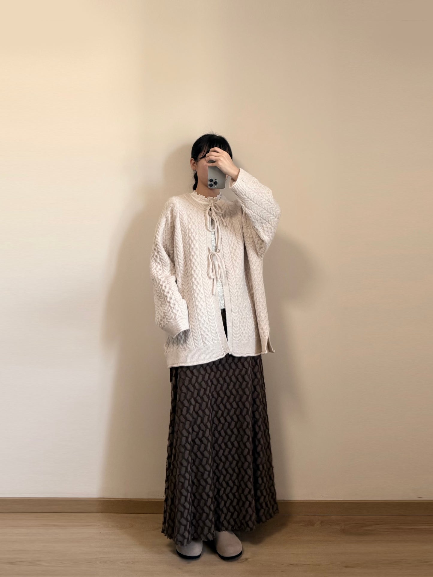 不規則毛毛半裙 | E22097