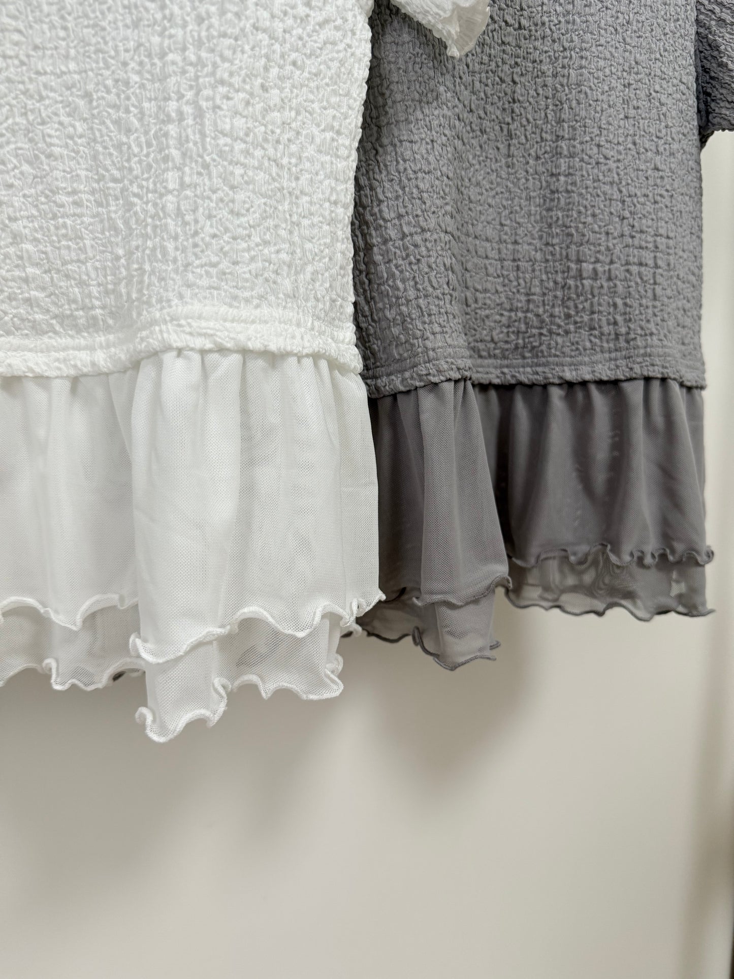 RUFFLE粒粒拼紗TOP | E21864