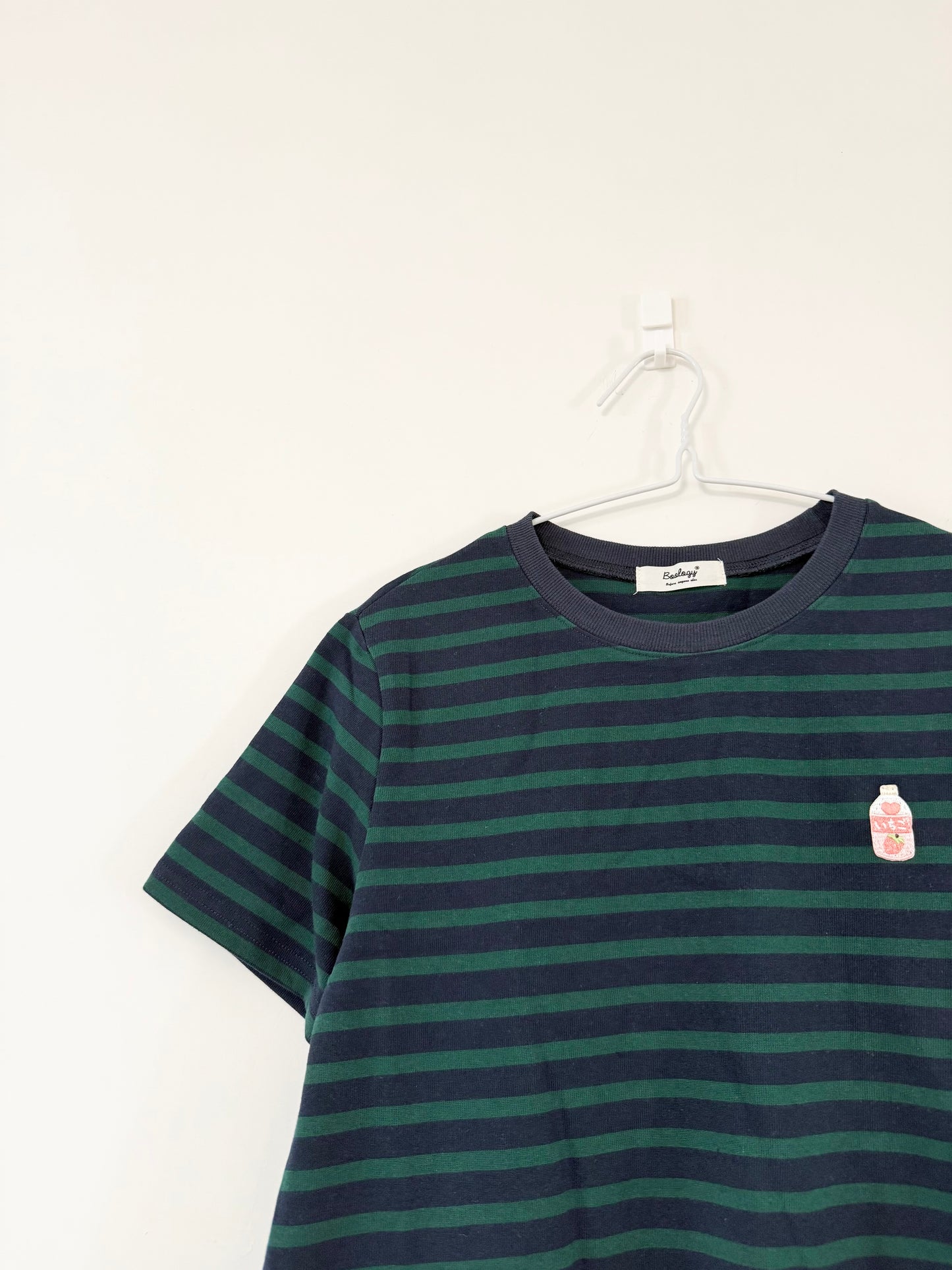 拼色條子LOGO TEE | B8315