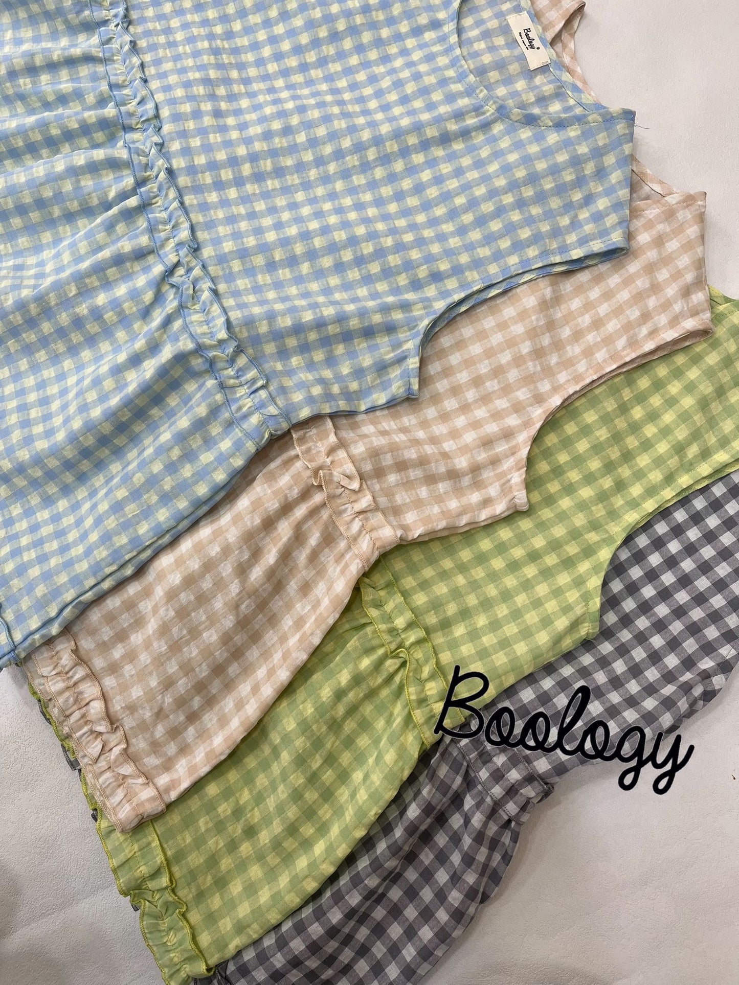 格仔 Ruffle TOP | B8503
