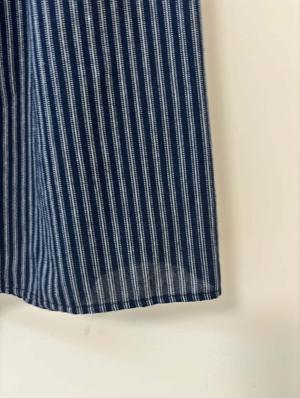 LINEN COTTON STRIPED SKIRT