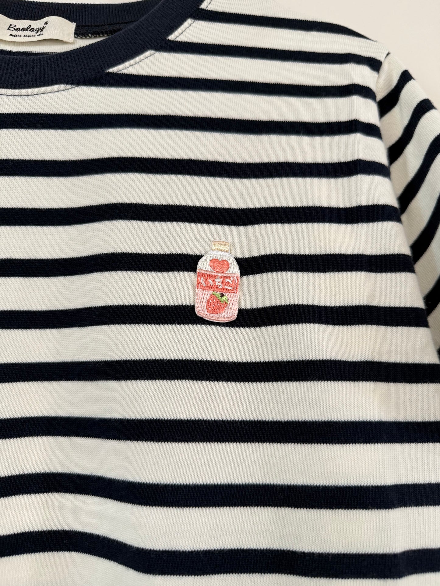 拼色條子LOGO TEE | B8315