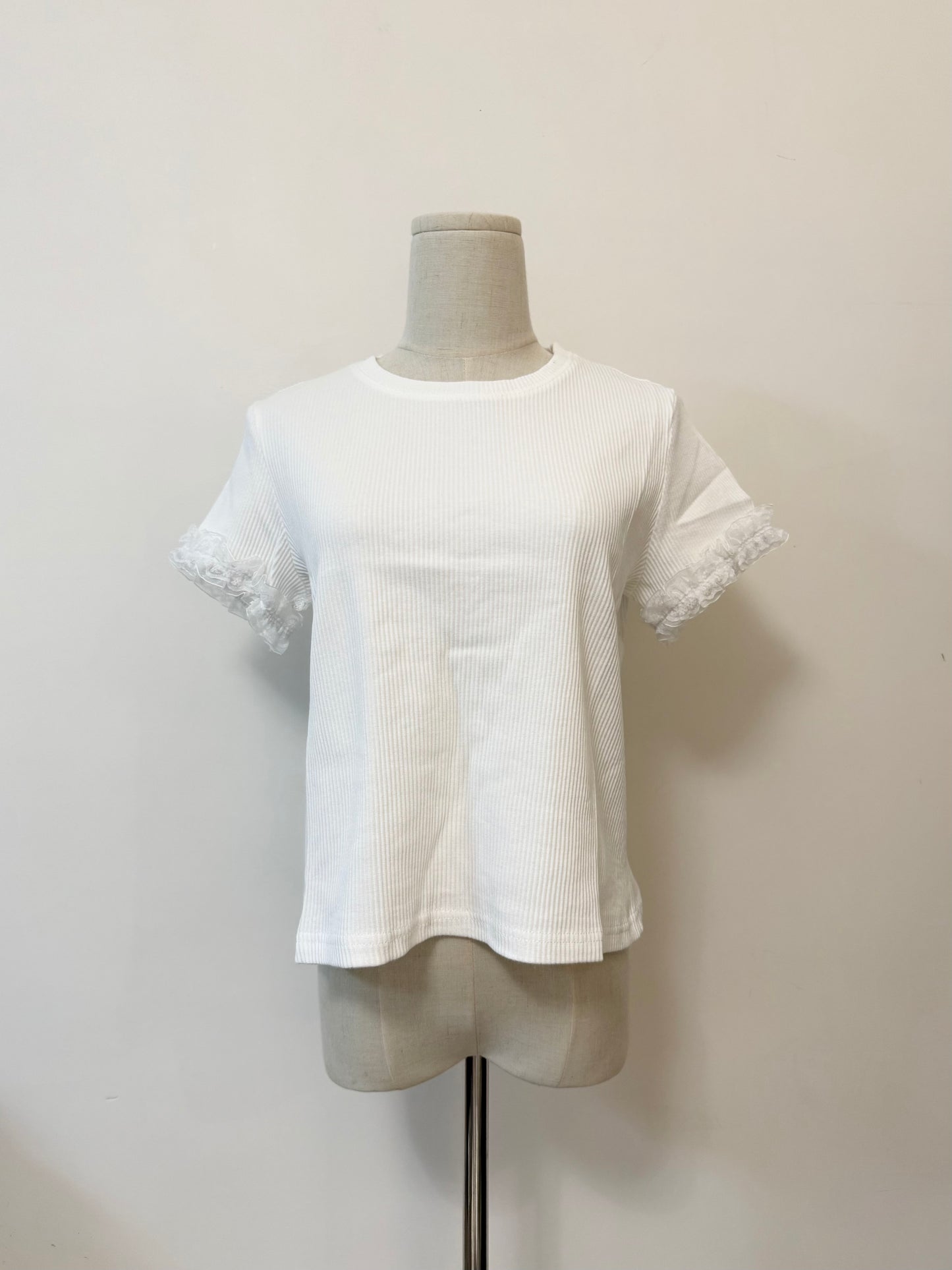 LACE 袖邊 TEE | B8336 | 二色
