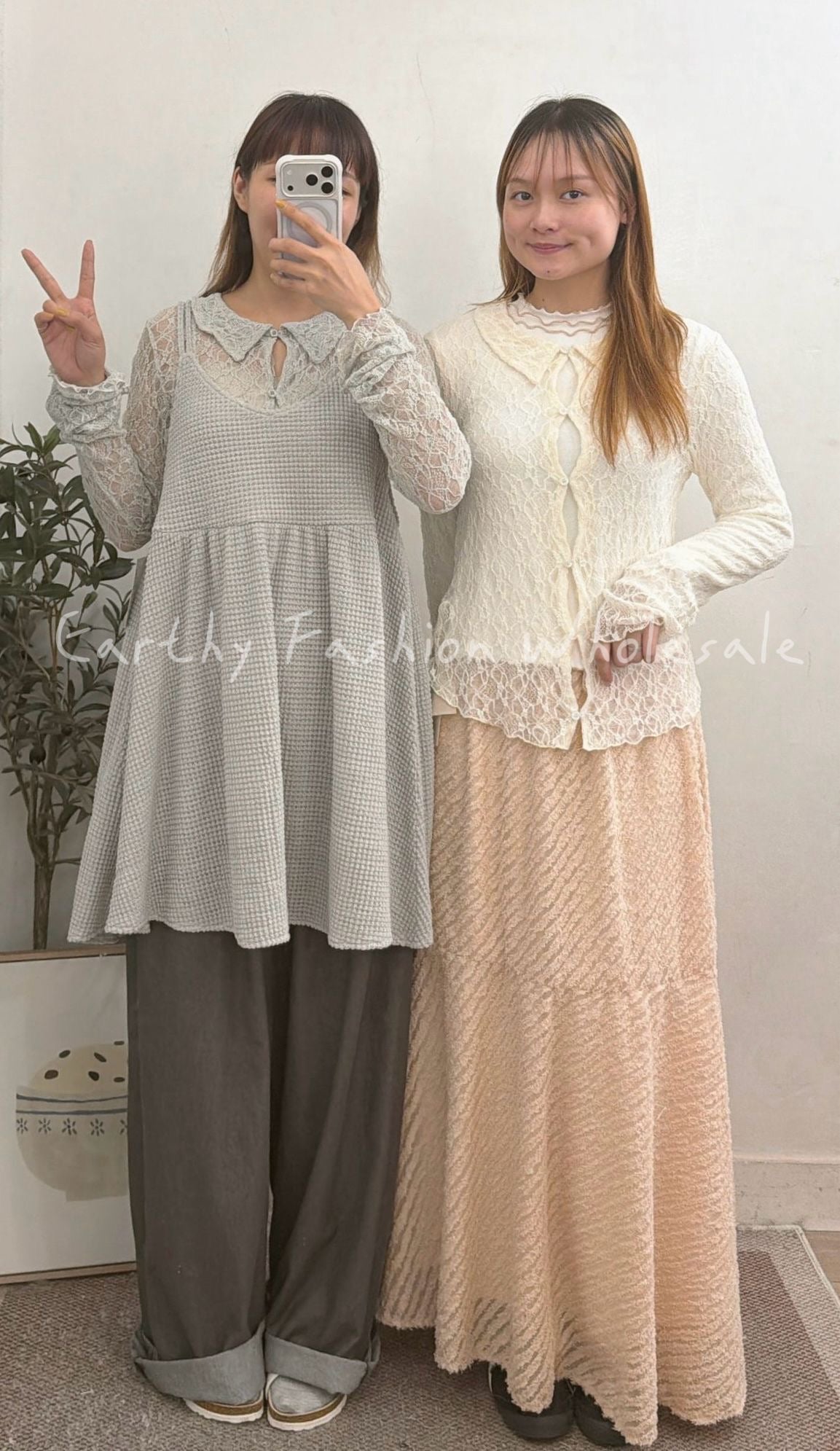 LACE POLO OUTER | E21923