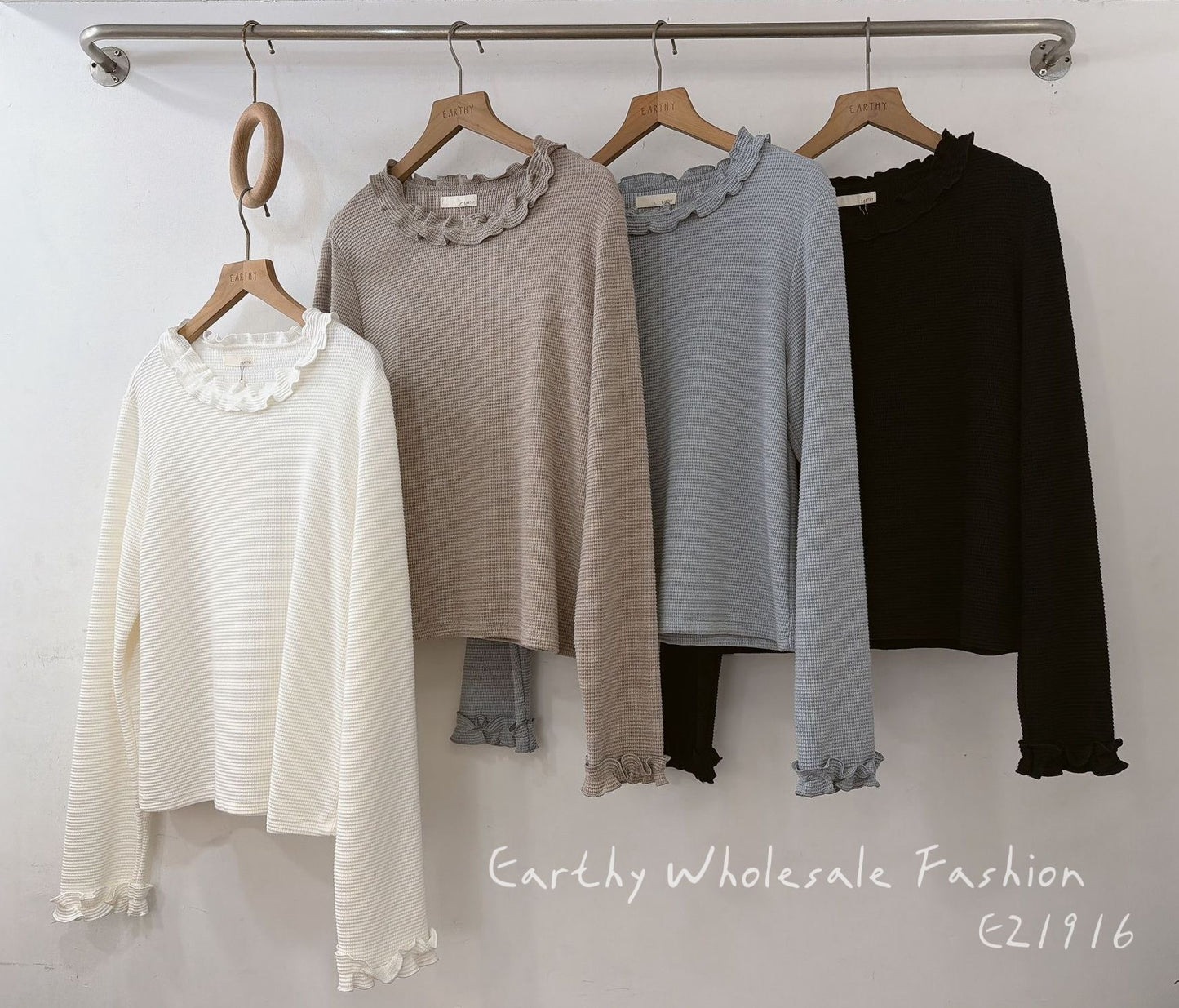 Ruffle窩夫Top | E21916