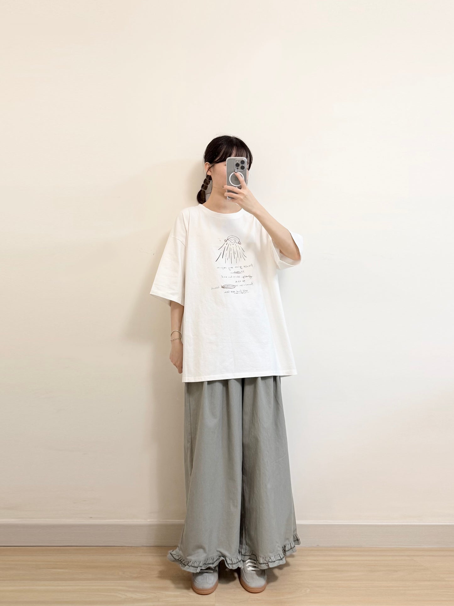 撞色Ruffle摺摺褲 | E21541 | 三色
