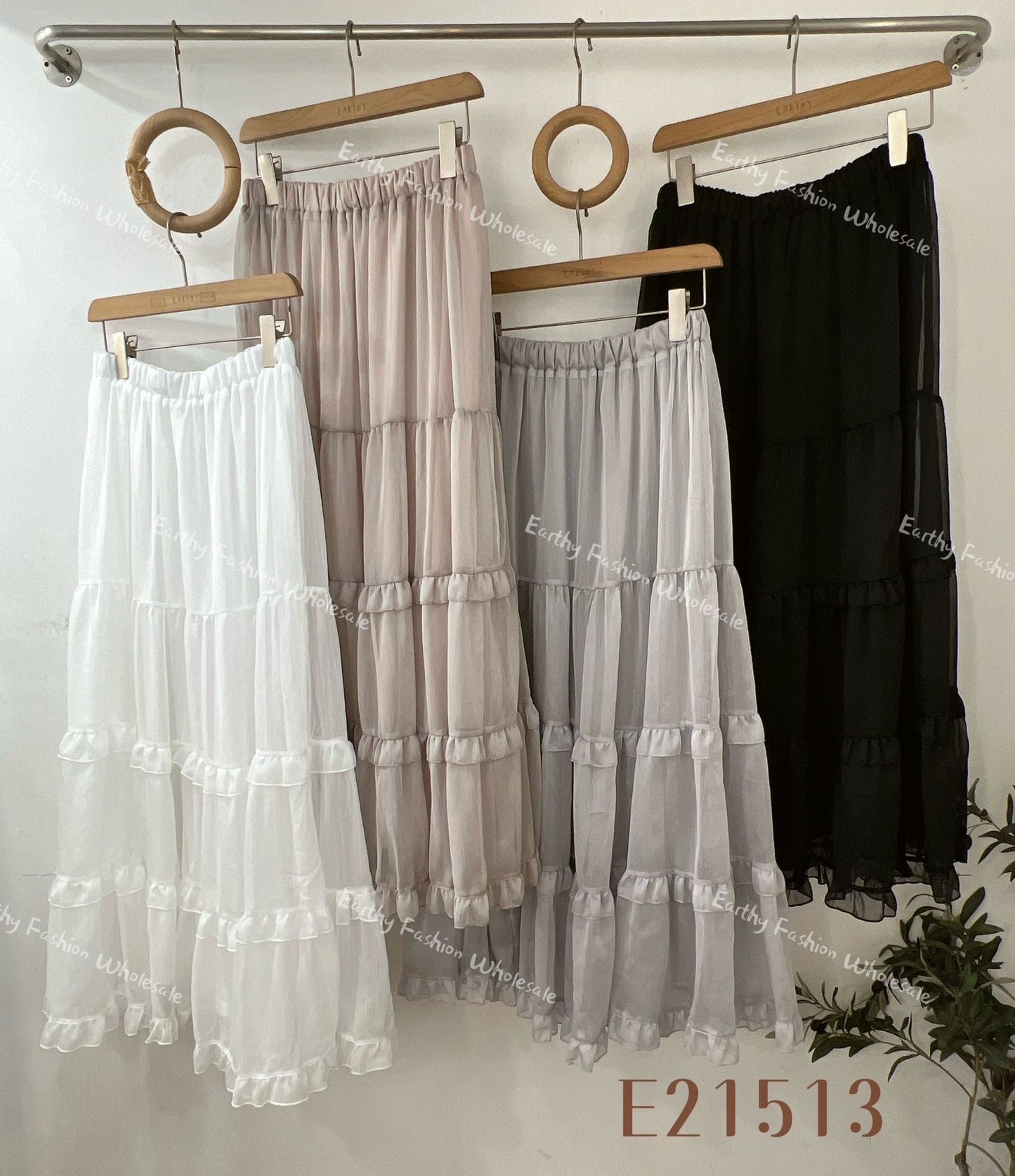 透紗 RUFFLE SKIRT | E21513