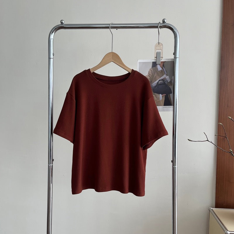 磨毛感寬鬆Tee | 兩色 | DC2610