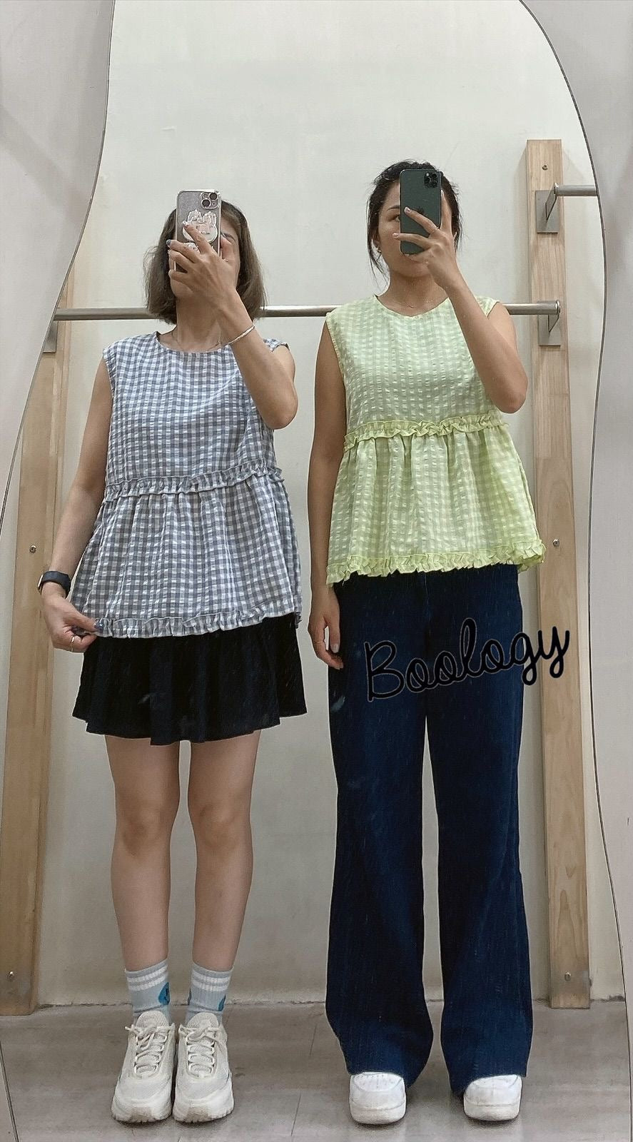 格仔 Ruffle TOP | B8503