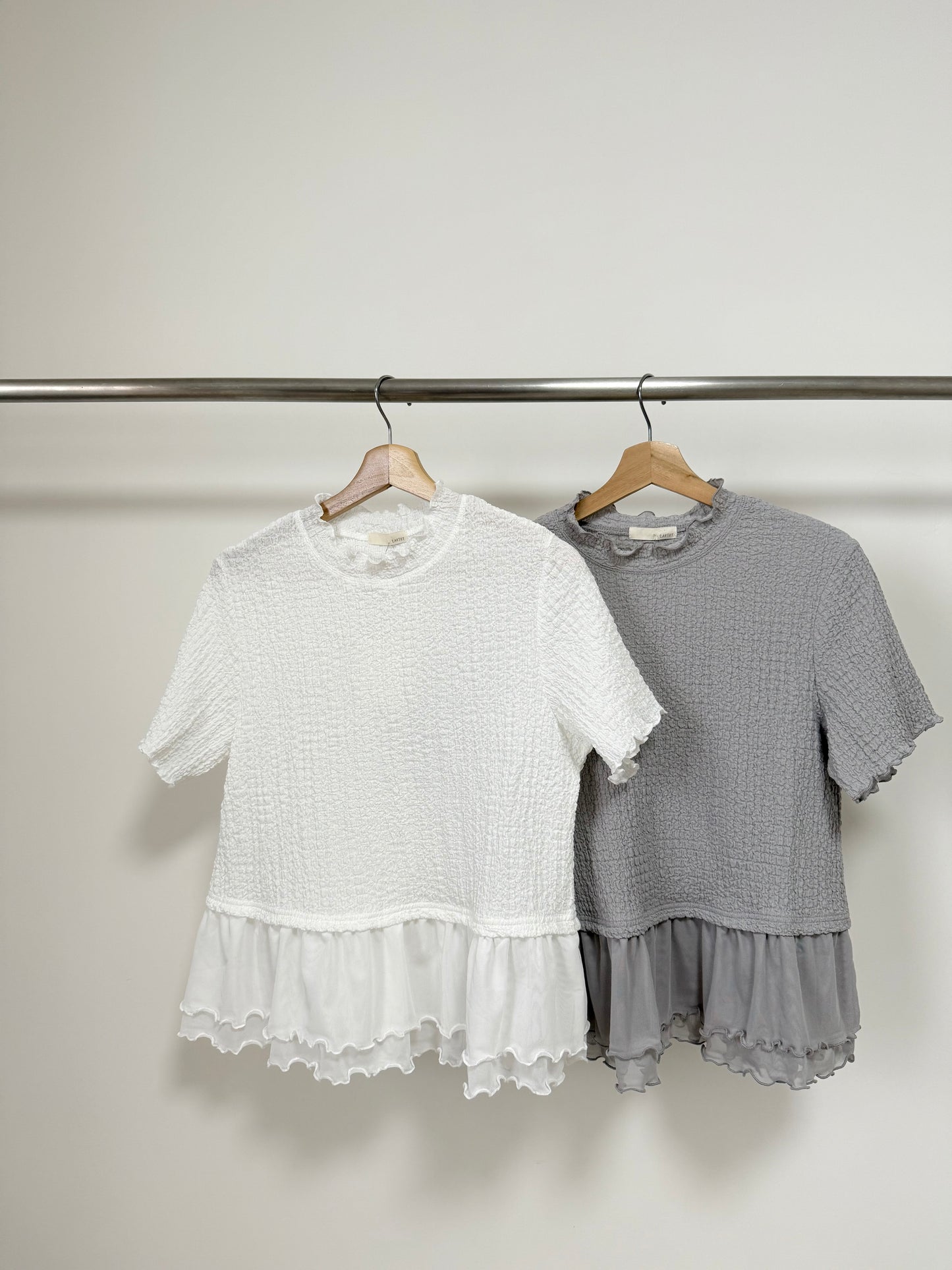 RUFFLE粒粒拼紗TOP | E21864