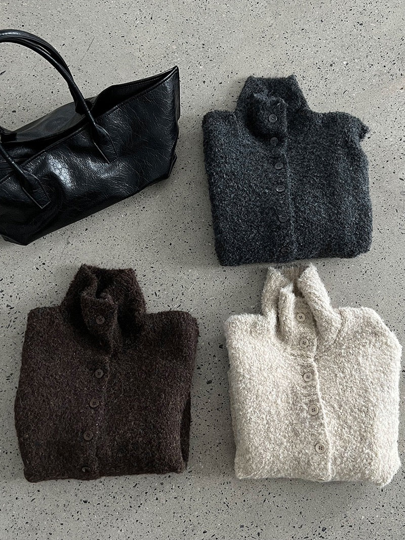 POLO領毛毛感背心