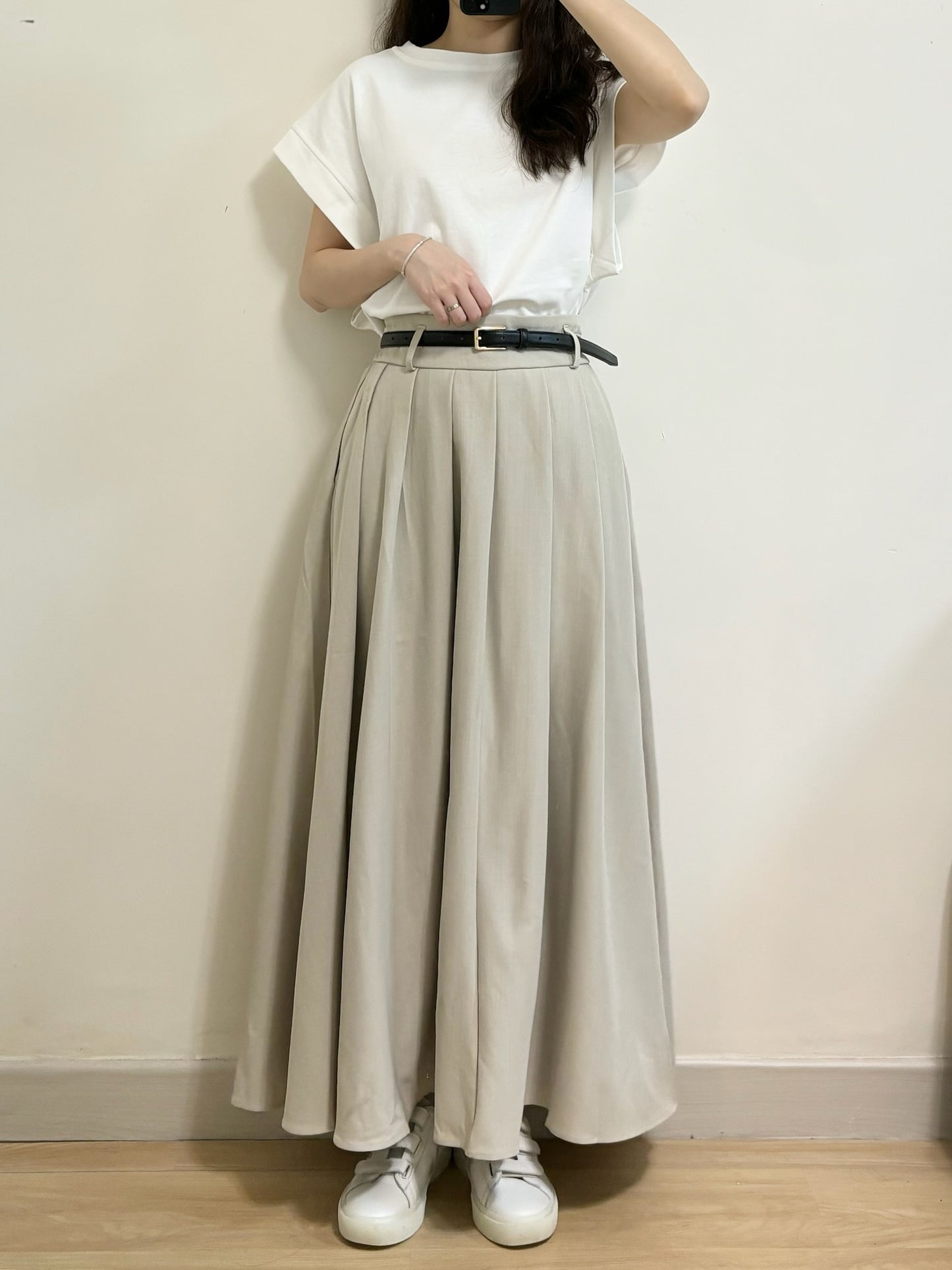 [SALE] Pleated Wide Skirt