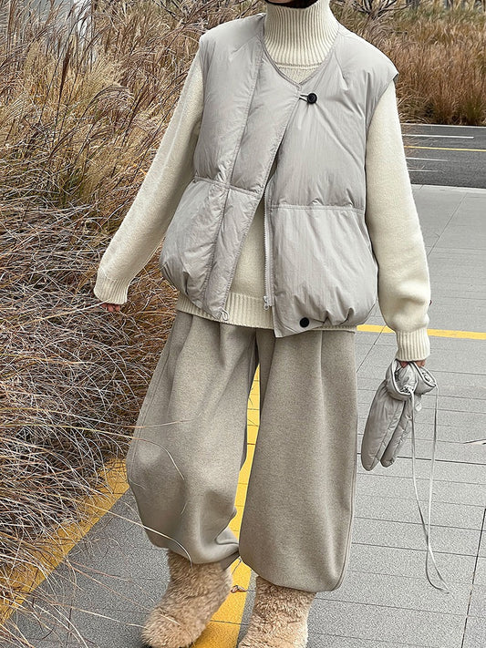 日系PUFF感羽絨背心