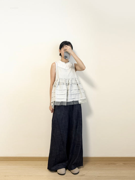 仿牛仔布 Wide Pants