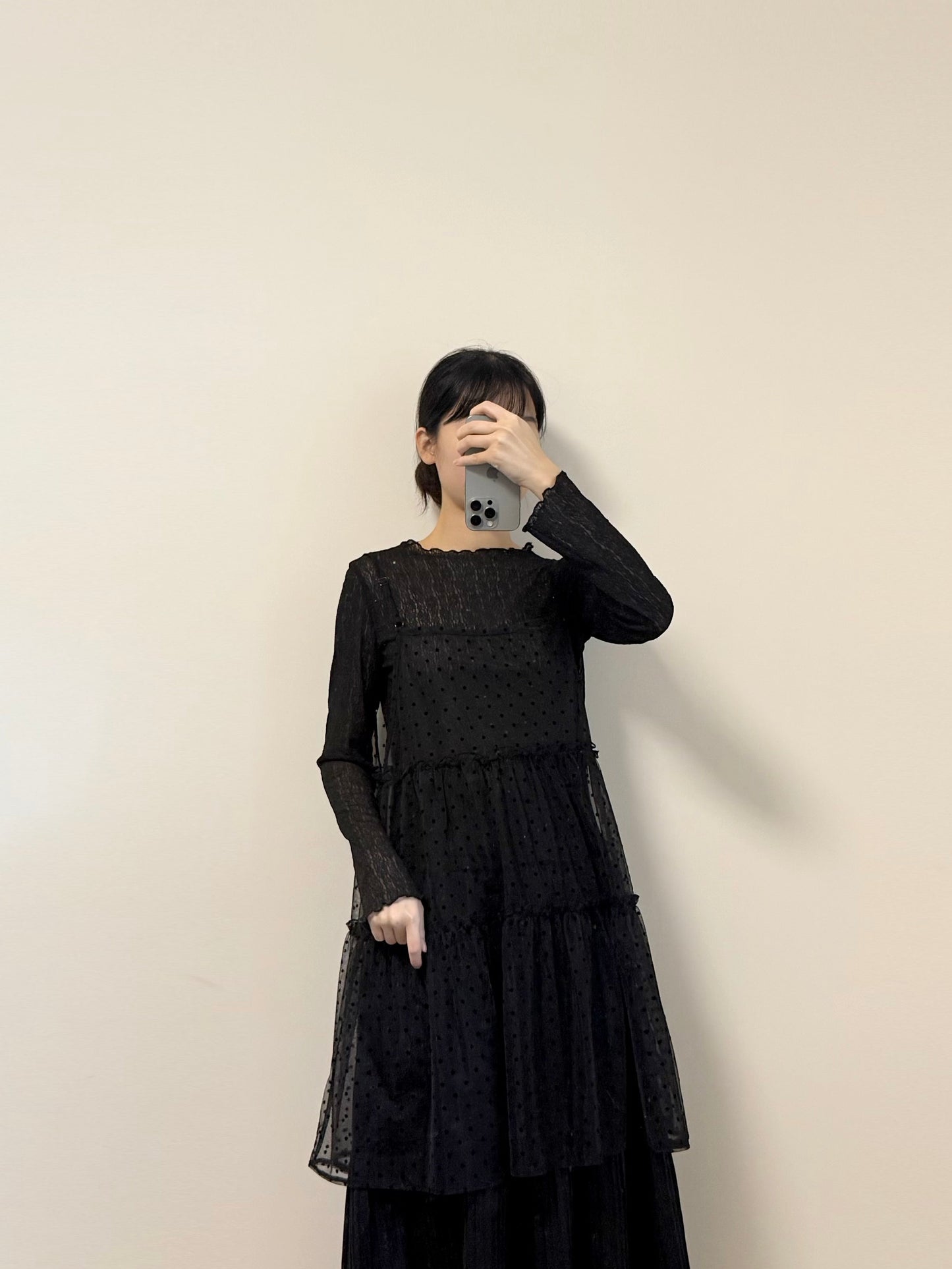 一字領暗花內搭 | E22037