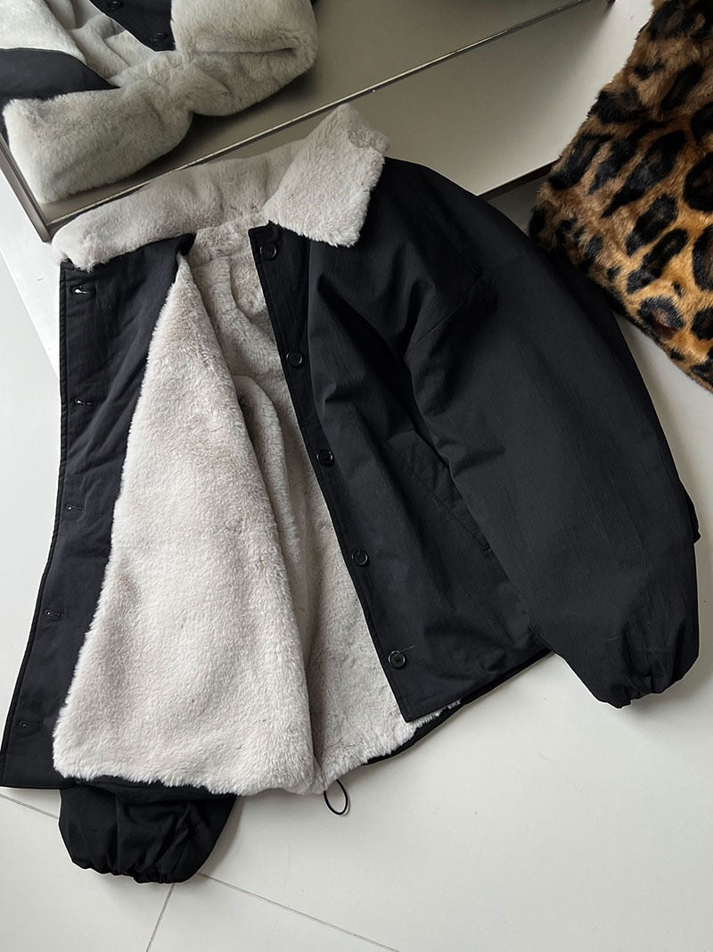 POLO領羊羔毛外套 ! 保暖毛毛底 !