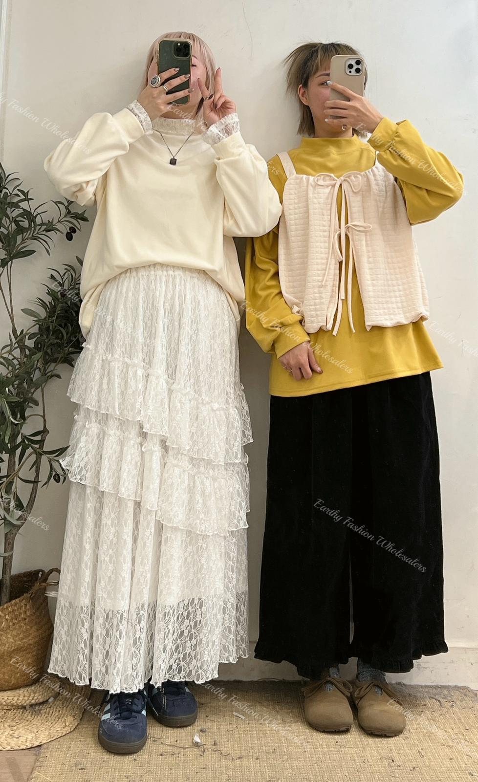 [SALE !! 超軟糯舒服！！] 小企領素色TOP | E21429