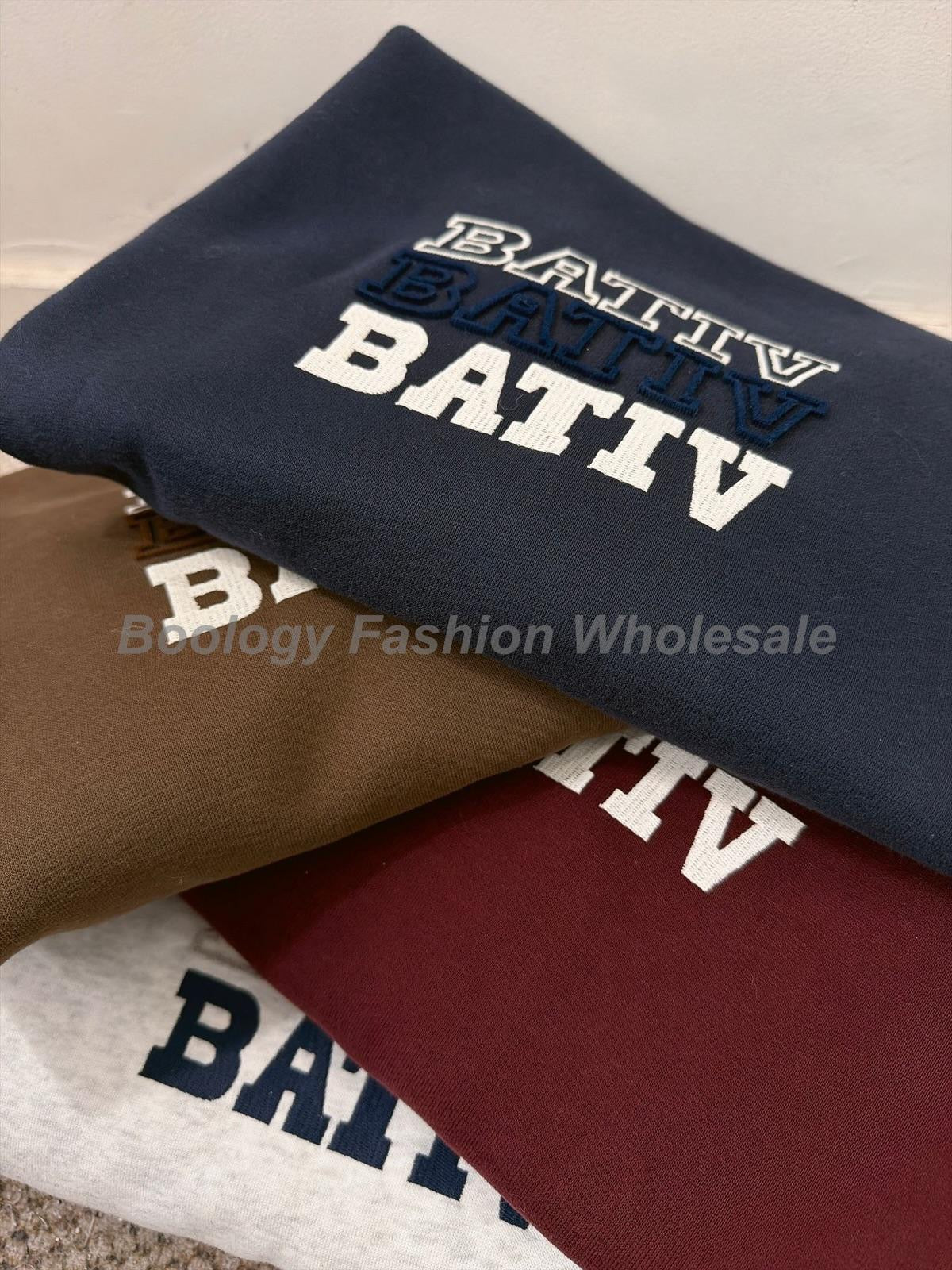 凹凸字母寬鬆衛衣 #8591