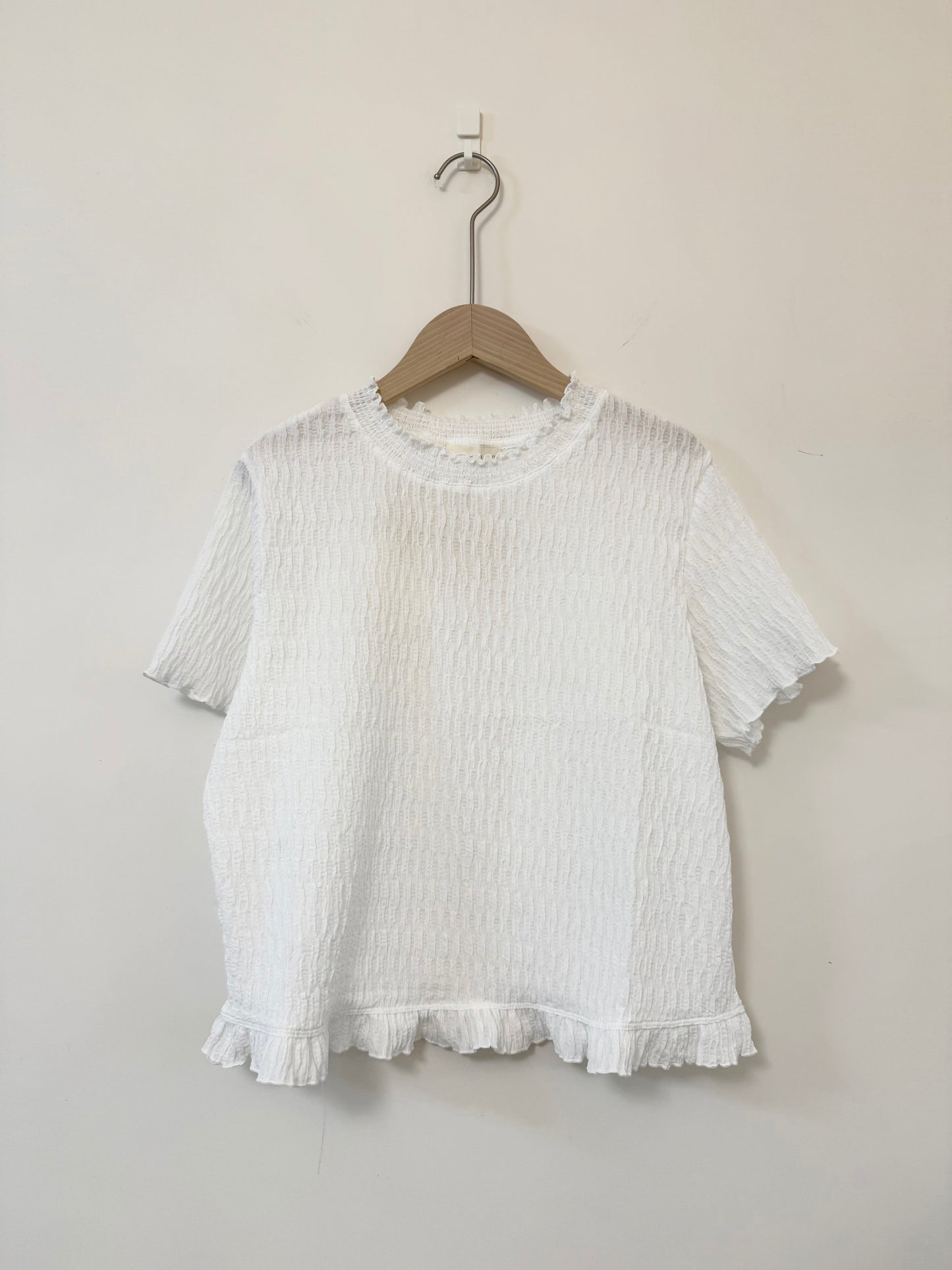 暗紋RUFFLE TOP | E21643