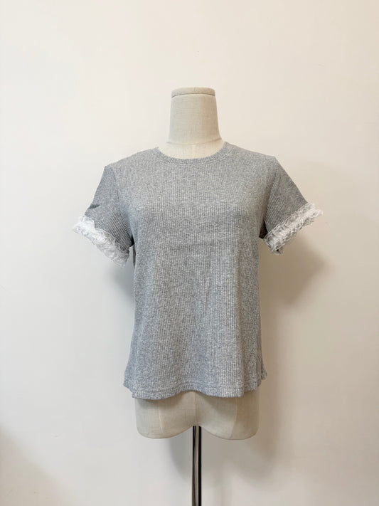 LACE 袖邊 TEE | B8336 | 二色