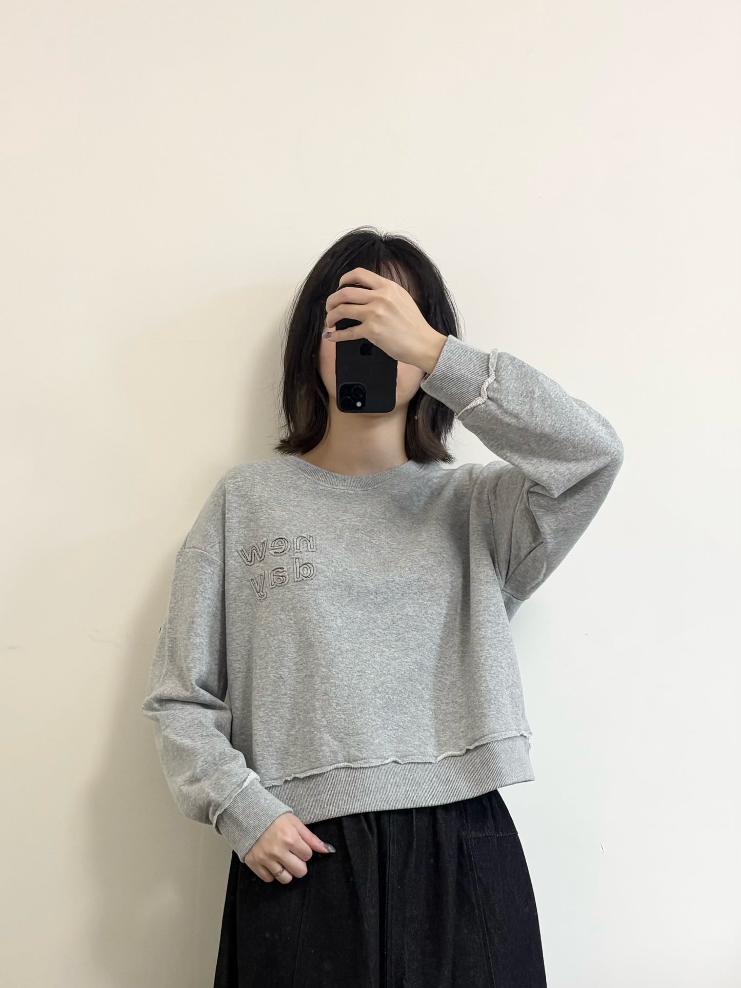 [SALE] 字母拼布衛衣 | B8278