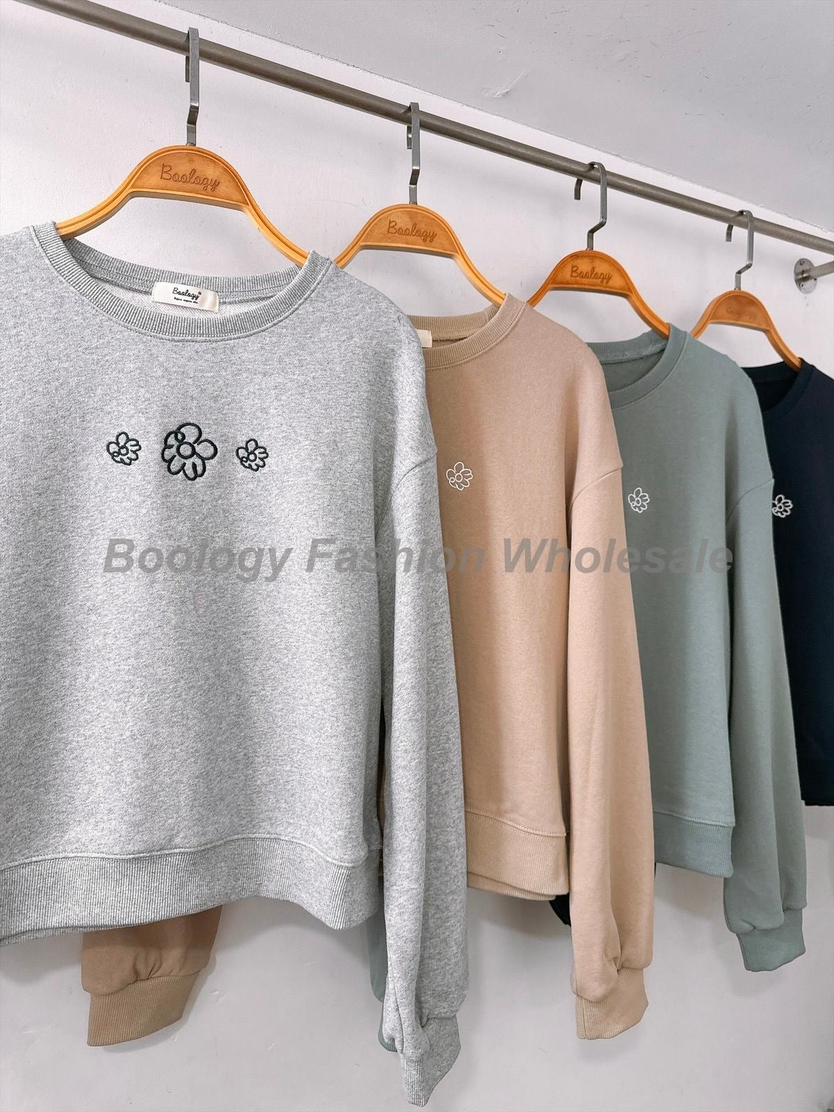 花花刺繡衛衣 #8602