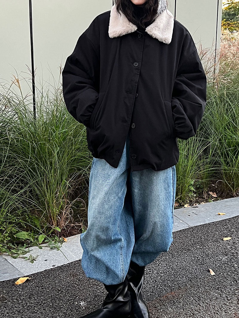 POLO領羊羔毛外套 ! 保暖毛毛底 !