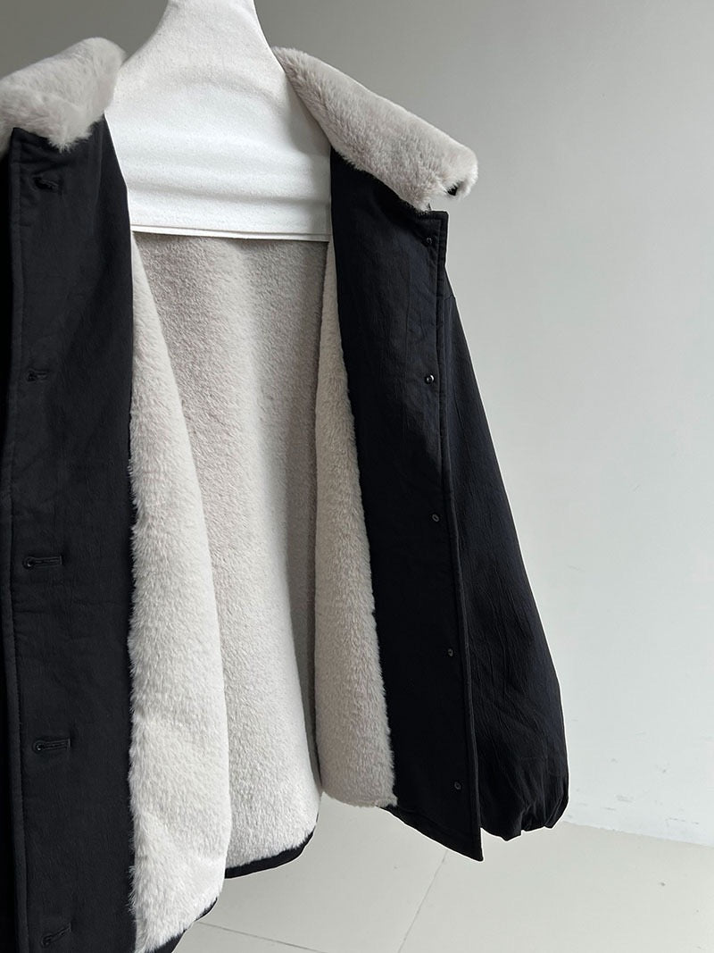 POLO領羊羔毛外套 ! 保暖毛毛底 !