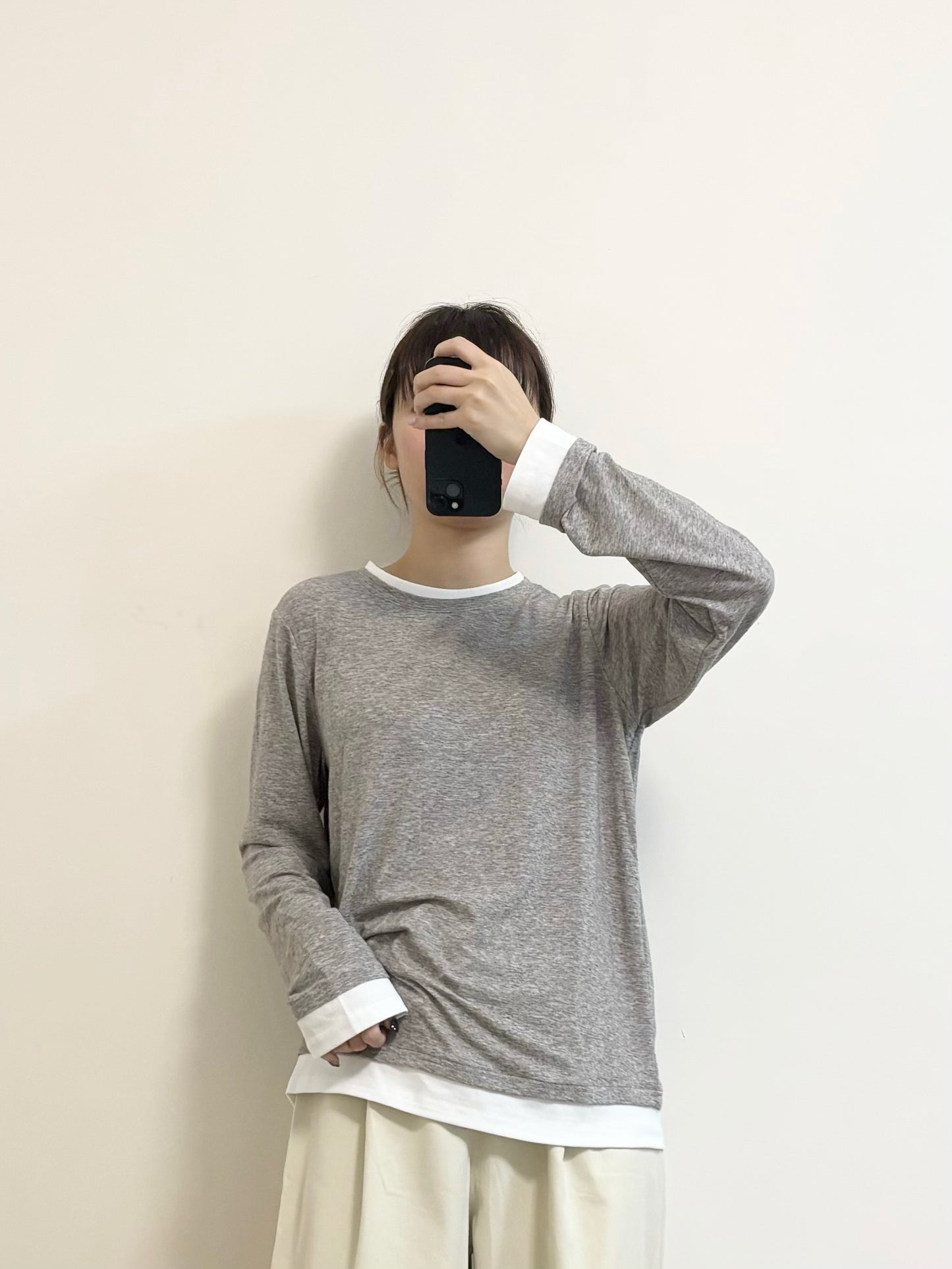 [SALE] 拼接混色TOP | E21301