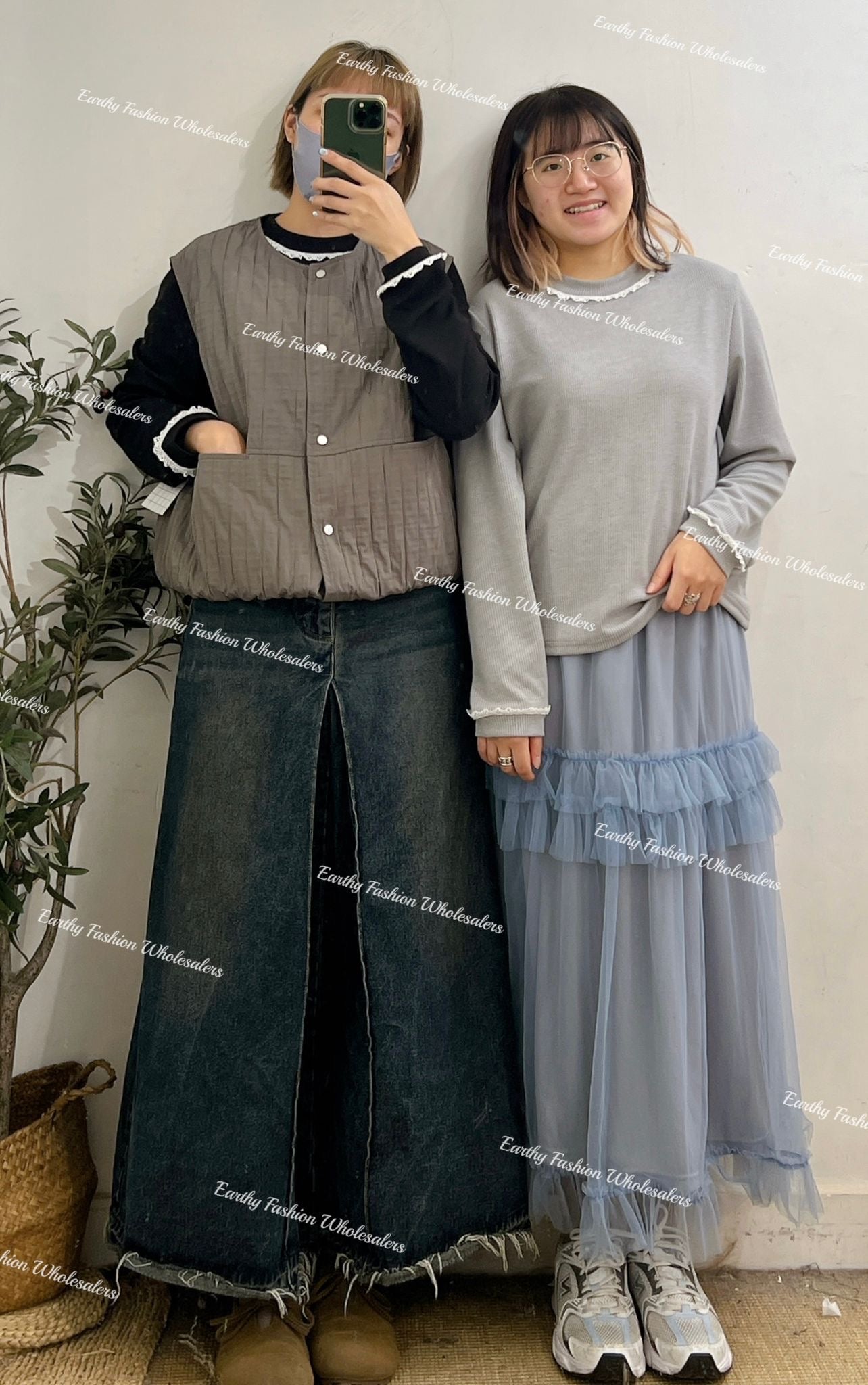 [SALE] 蕾絲拼接上衣 | E21397