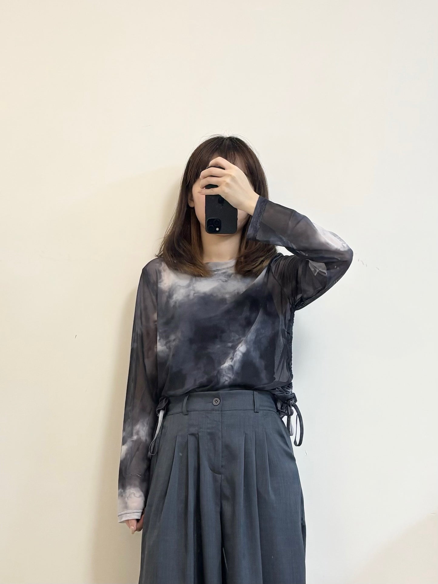 [SALE] 雲石暈染 2WAY TOP | E21340