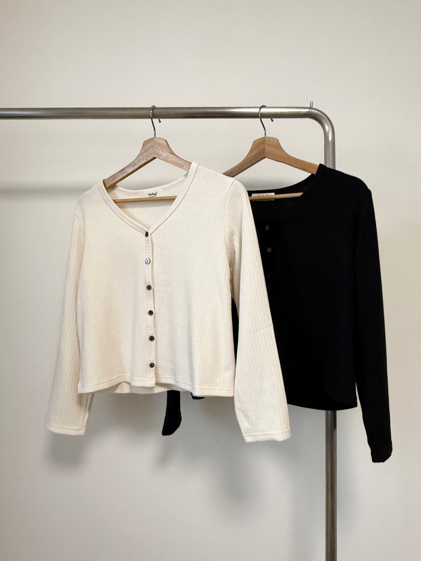 V 領秋感外套 #8566