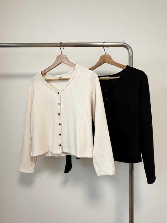 V 領秋感外套 #8566