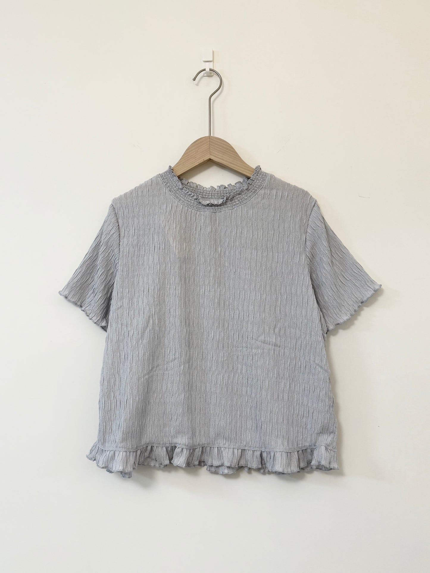 暗紋RUFFLE TOP | E21643