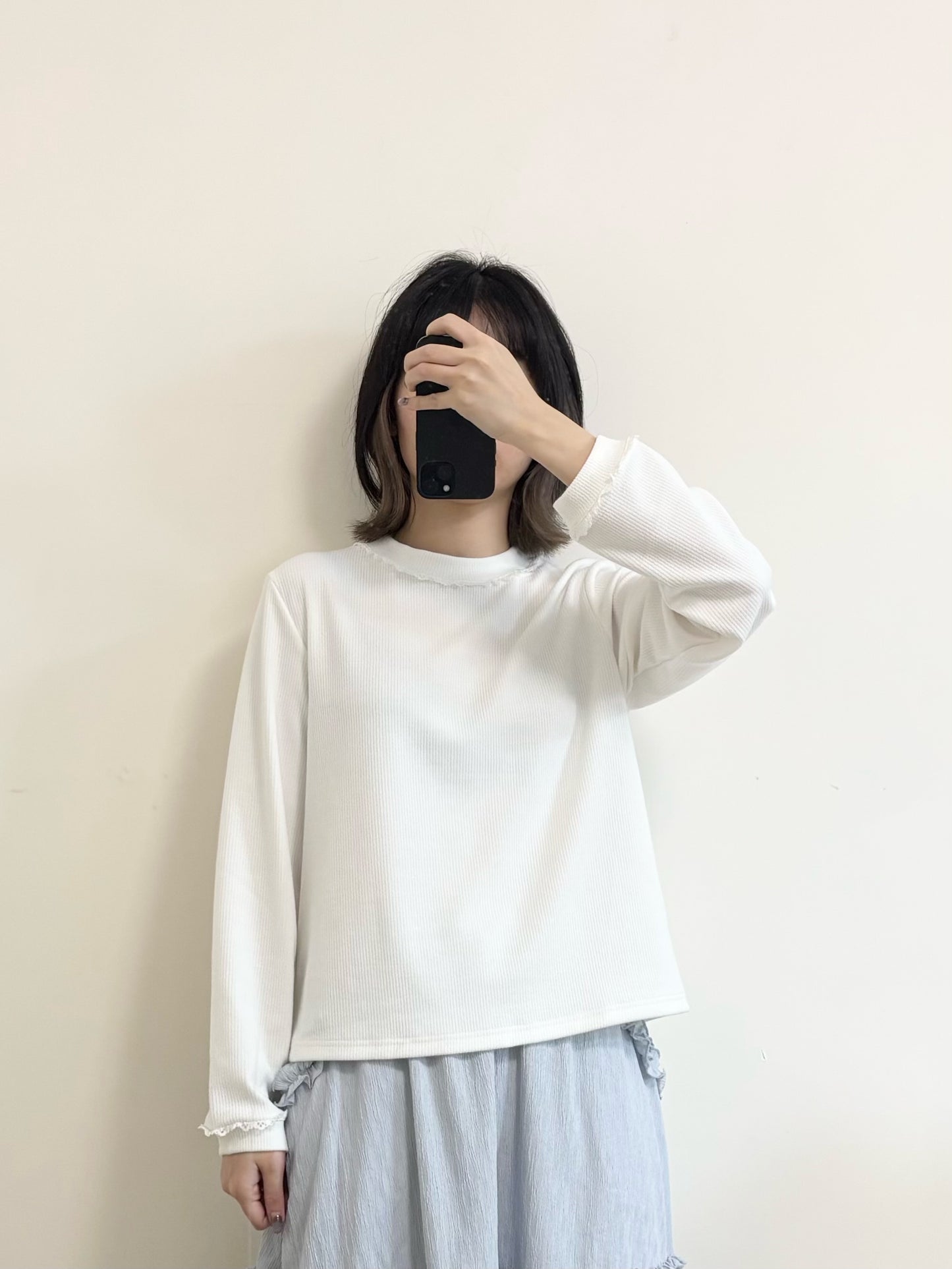 [SALE] 蕾絲拼接上衣 | E21397