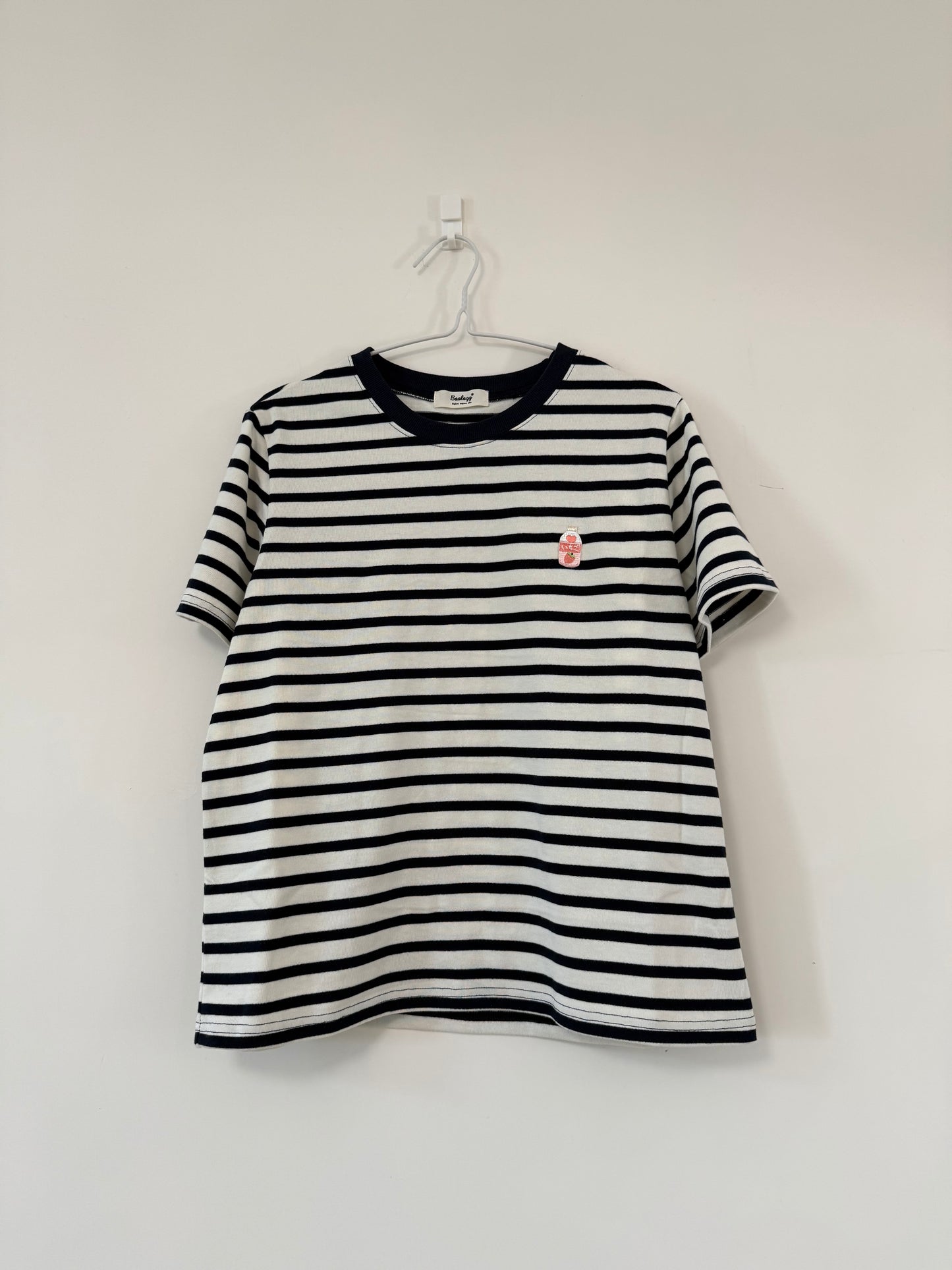 拼色條子LOGO TEE | B8315