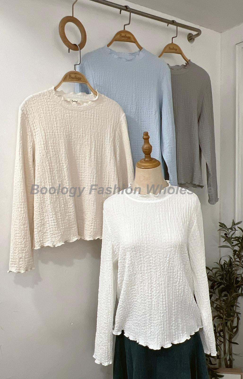 皺皺Ruffle Tee #8607