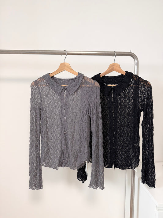 LACE POLO OUTER | E21923