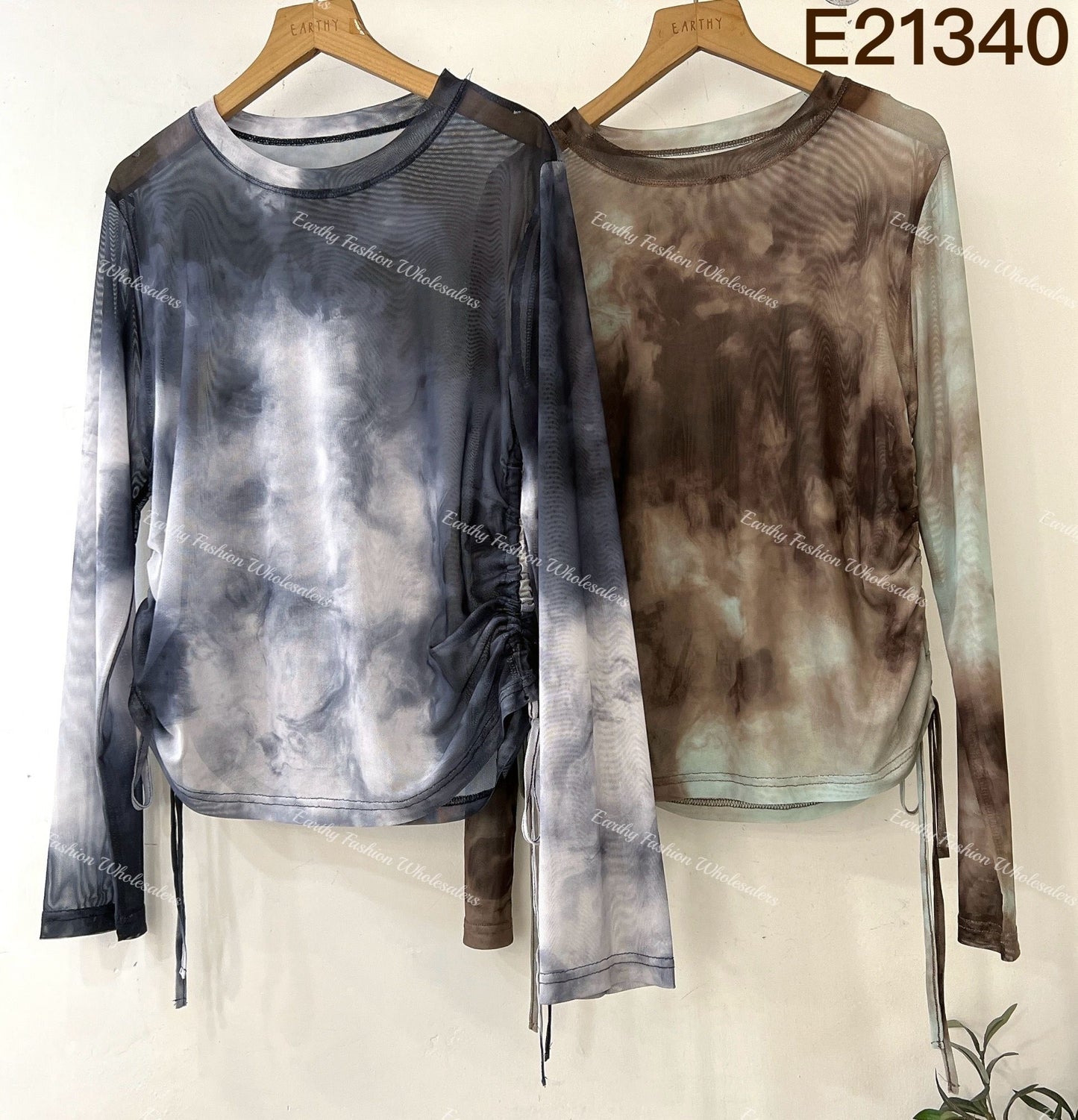 [SALE] 雲石暈染 2WAY TOP | E21340
