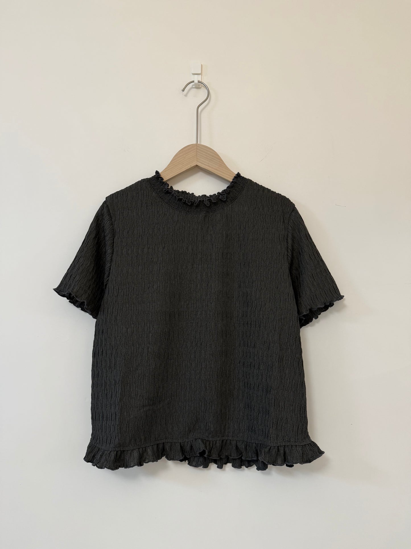 暗紋RUFFLE TOP | E21643