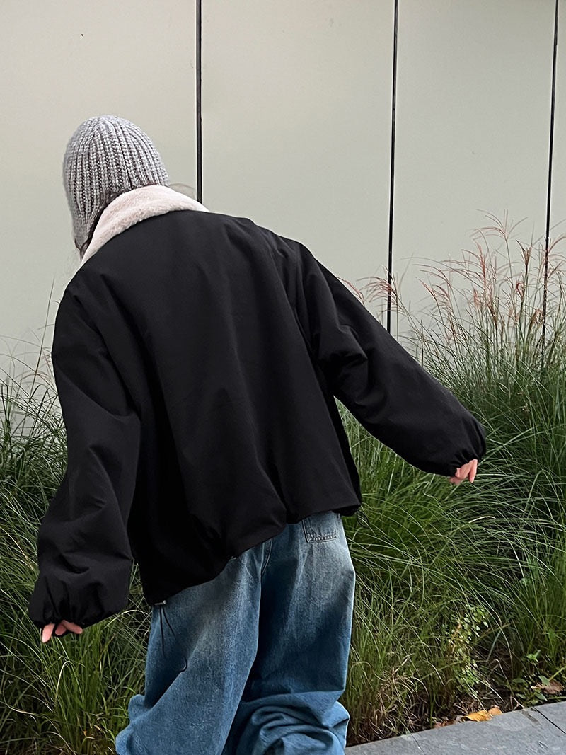 POLO領羊羔毛外套 ! 保暖毛毛底 !