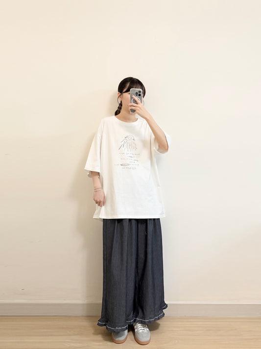 撞色Ruffle摺摺褲 | E21541 | 三色