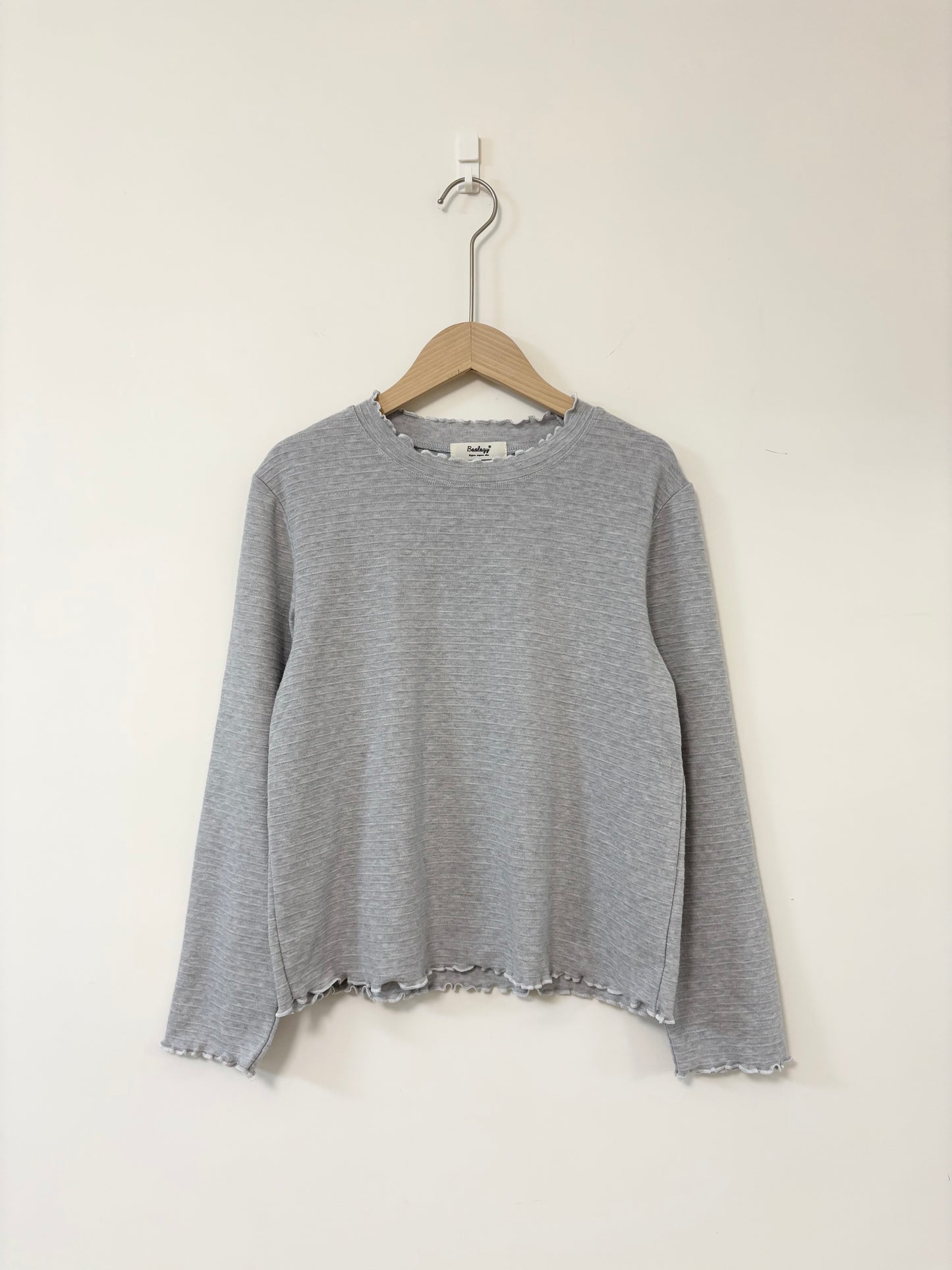 RUFFLE暗橫紋TEE | B8241