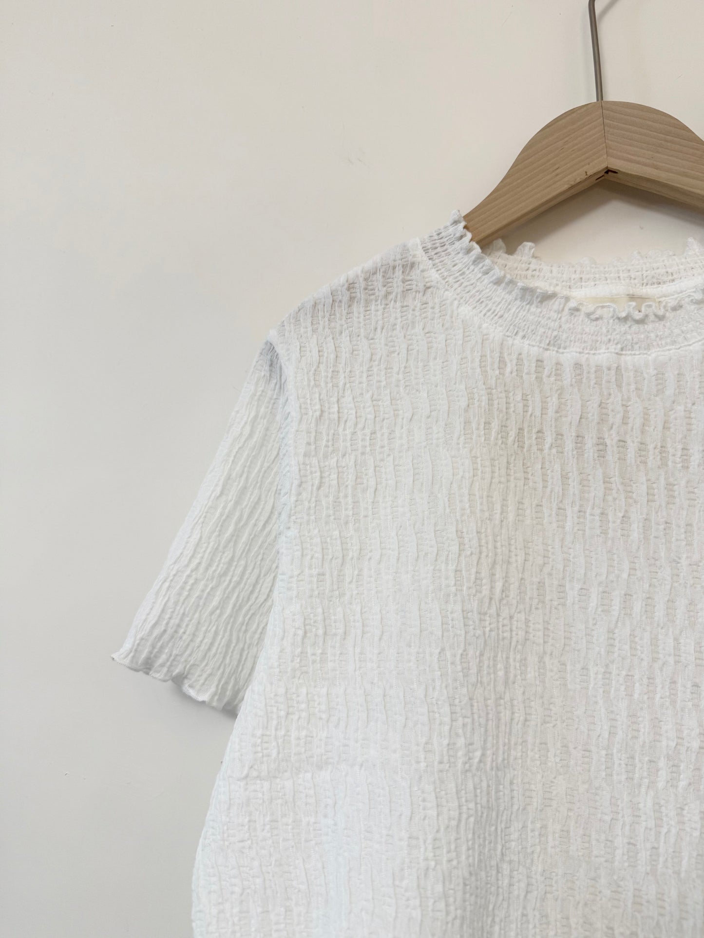 暗紋RUFFLE TOP | E21643