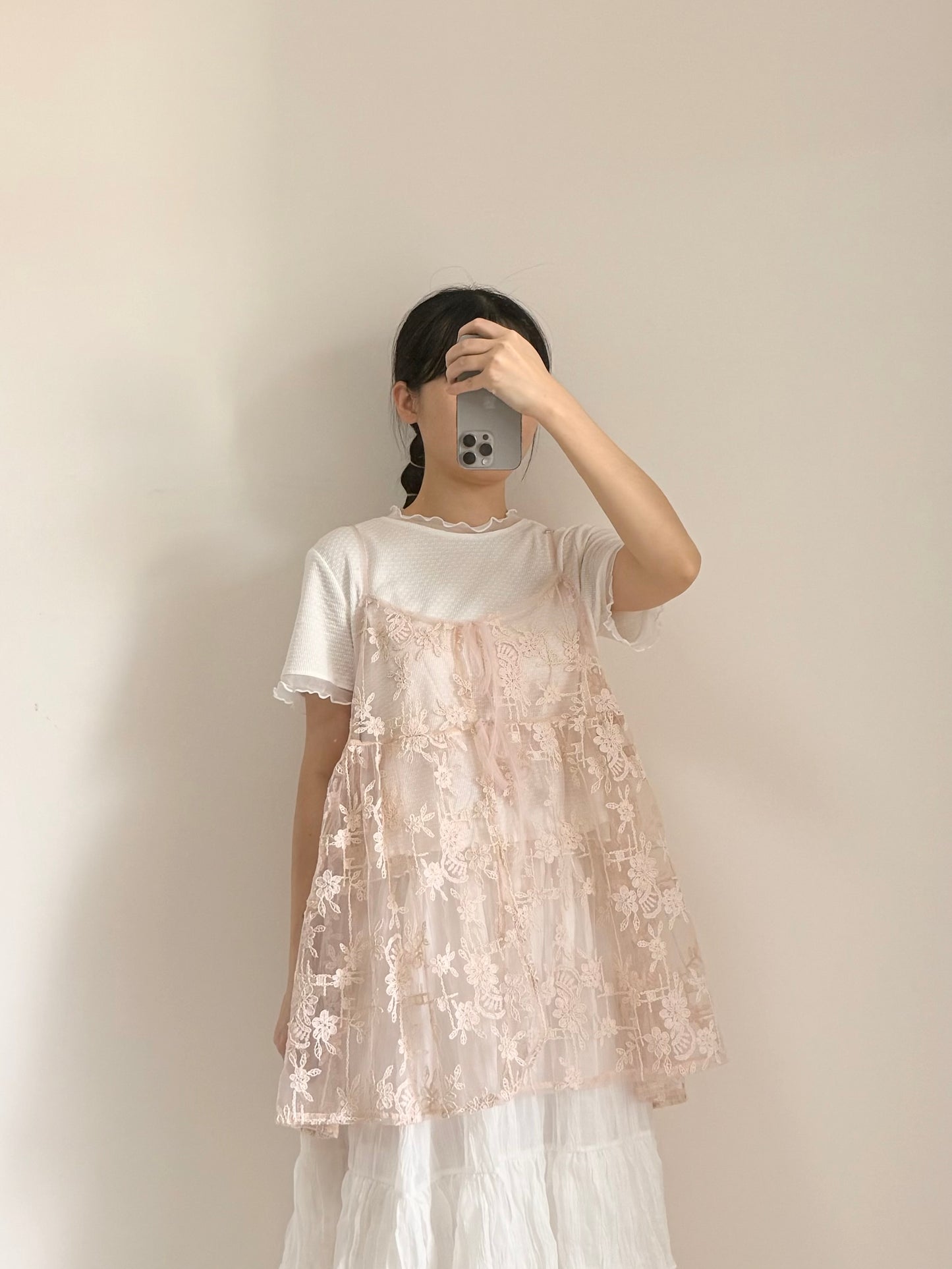 重工刺繡綁帶外撘 | E22204